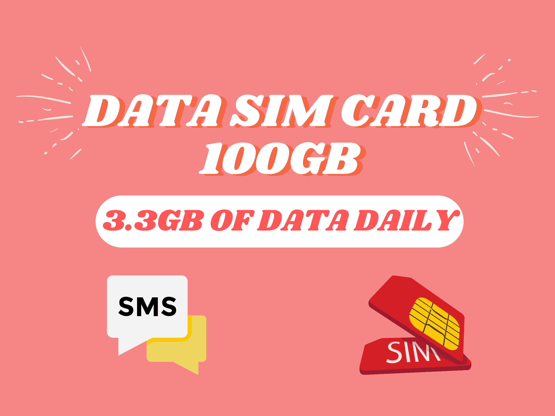 Unleash the Power of 100GB: Stay Connected with 3.3GB of Data Daily