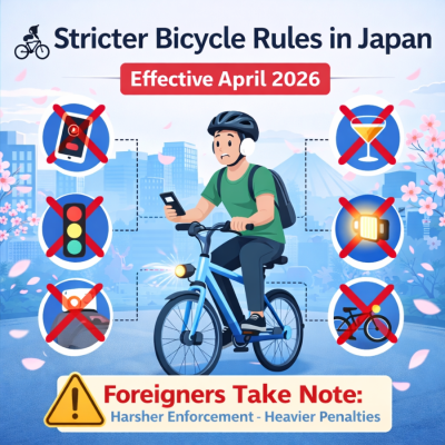 Important Update: Stricter Bicycle Rules in Japan (Effective April 2026)