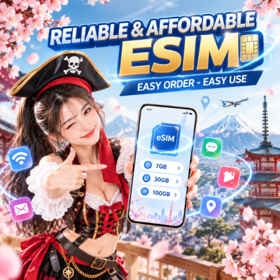 Easy order, easy use a Japan eSIM